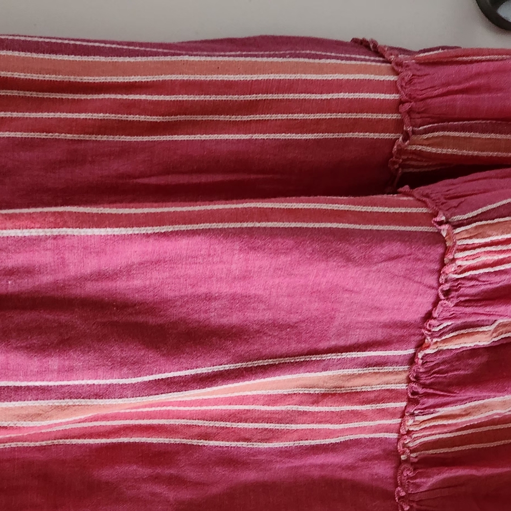 Pink Striped Skirt - Picture 7 of 11